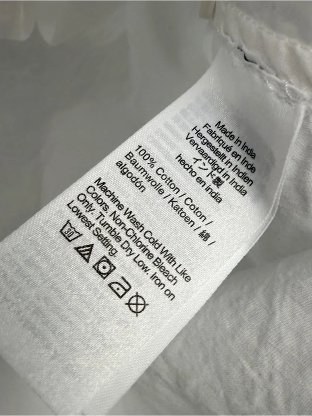 J Crew 2024 Garçon White Regenerative Cotton Button Shirt
